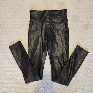 Spanx Faux Leather Leggings sz S